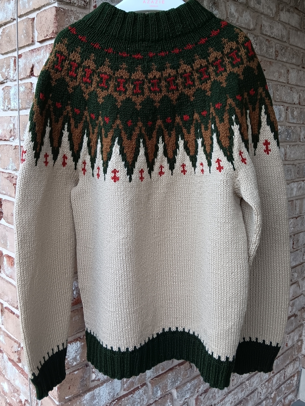 Danish Handknit Fair Isle Wool Sweater - Picture 8 of 8